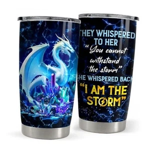 Tumbler 20oz Stainless Steel Insulated Coffee Travel Mug Cup for Women Dragon - Picture 1 of 7