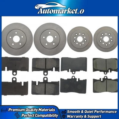 For Lexus LS430 2001-2006 Front and Rear Disc Brake Upgrade Kit Centric Parts - Image 1 of 2