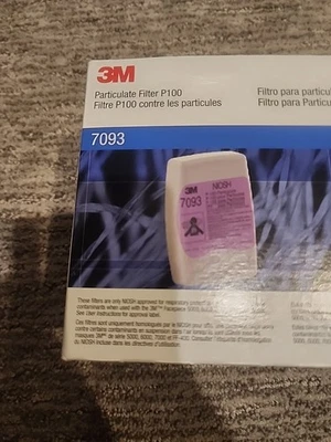 Box Of 12 3M 7093 Particulate Filter P100 FREE SHIPPING - Image 1 of 3