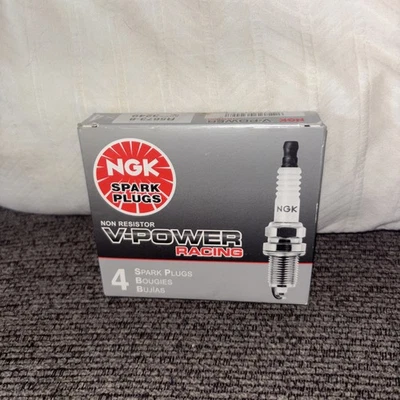 4 Pcs NGK V-Power Racing Spark Plugs 3249 R5673-8 - Image 1 of 3