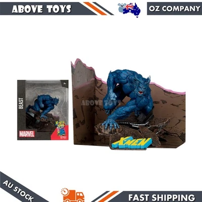 Figura coleccionable McFarlane escala 1:10 Marvel Beast "X-Men 1" posada Foto 1 de 3