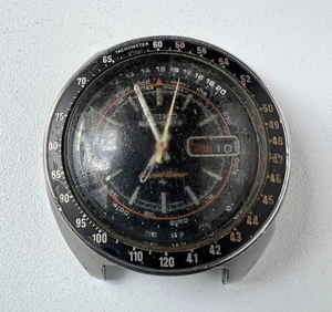 Reloj cronógrafo automático SEIKO 7017A vintage para hombre temporizador de velocidad sin fondo - Imagen 1 de 6