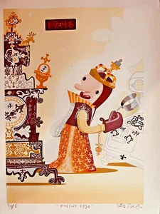 Olive the Other Reindeer SIGNED PRINT "Queen's Eggs" - Picture 1 of 3
