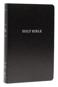 KJV Holy Bible: Gift and Award, Black Leather-Look, Red Letter, Comfort Print: K - Foto 1 di 10