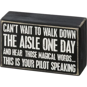 Box Sign - Down the Aisle - Picture 1 of 3