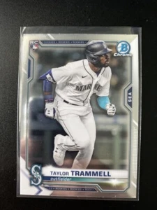 2021 Bowman Chrome #61 Taylor Trammell RC Mariners - Picture 1 of 2