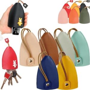 PU Leather Pull Out Key Sleeve Large Capacity PU Leather Key Wallets