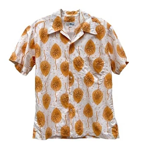 Camisa Hawaiana Reyn Spooner Etiqueta Topless Oahu Semilla Cápsula Polen Esperma Extraterrestre - Imagen 1 de 12