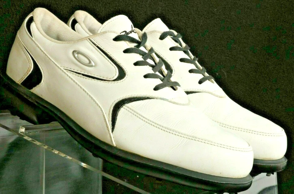 Oakley белый черный мягкий шипы шнурует вверх гольф бутсы кроссовки обувь женщин 7,5 - Изображение 1 из 4