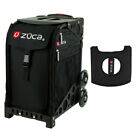 Sac sport Zuca - Obsidienne avec housse de siège noire/rose (roues noires non clignotantes