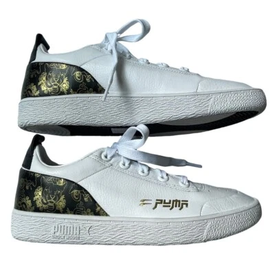 Puma Ralph Sampson Lo Top White Sneakers Cats Sz Mens 6.5 Womens 8 Narrow 38.5 - Image 1 of 4