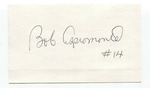 Bob Aspromonte Signed 3x5 Index Card Baseball Autographed Signature - Picture 1 of 2