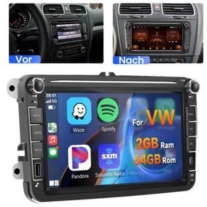 8" Autoradio Android 13 Carplay GPS Navi Für VW GOLF 5 6 Passat Polo Tiguan Seat - Bild 1 von 23