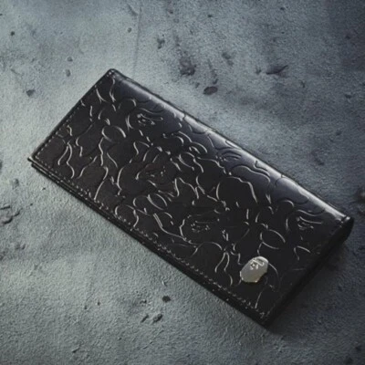 BAPE Black Leather Long Camo Wallet Japanese Magazine Exclusive A Bathing Ape - Image 1 of 3