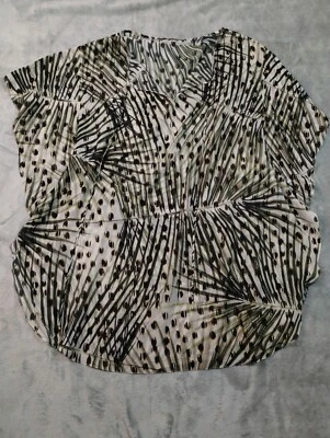 Poncho Lenny Niemeyer Cubrir Natación Para Mujer Talla L Palmera Leopardo Estampado Playa Foto 1 de 4