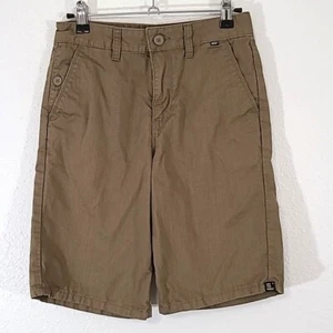 VANS Off The Wall Khaki Shorts Collegiate Preppy School Casual, size 12 - Picture 1 of 8