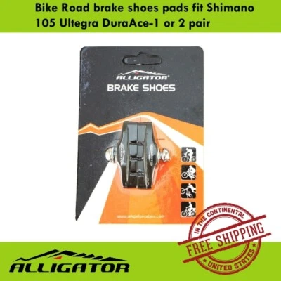Pastillas de freno de carretera para bicicleta de cocodrilo para Shimano 105 Ultegra DuraAce-1 o 2 pares Foto 1 de 2
