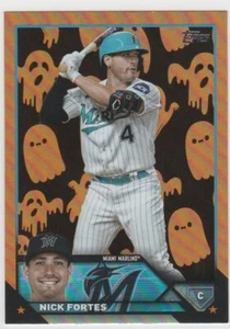 2023 Topps Update Nick Fortes Miami Marlins #US73 Ghost Foil Parallel - Picture 1 of 1