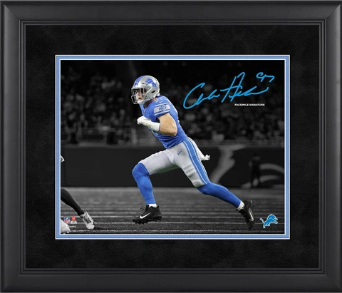 Aidan Hutchinson Detriot Lions Framed 11" x 14" Spotlight Cover