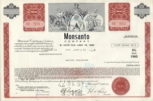 MONSANTO Creve Coeur Missouri ( now Bayer Germany ) USD 50,000 old bond 1976 - Picture 1 of 1