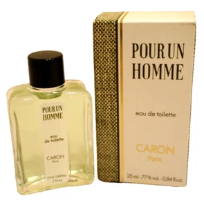 Pour  Un Homme by Caron Eau de Toilette Splash  25 ml  0.84 oz for Men Vintage - Picture 1 of 7