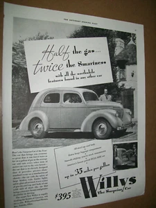 1937 Willys large-mag car ad  -  "The surprise Car " - Picture 1 of 1