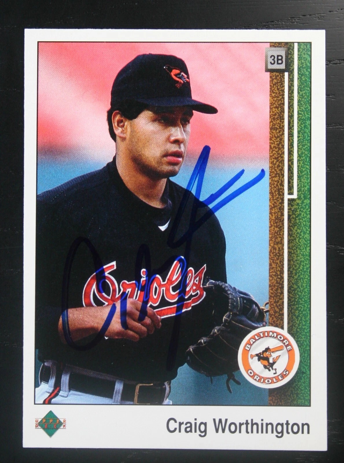 AUTOGRAPHED - Craig Worthington Upper Deck #725 Baltimore Orioles 1989
