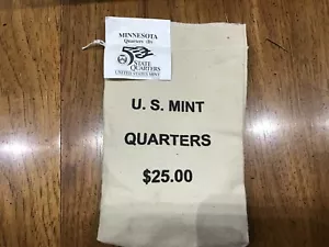 2005-D Minnesota Statehood Quarters Sealed US Mint Bag of 100 Coins E1053 - Picture 1 of 2