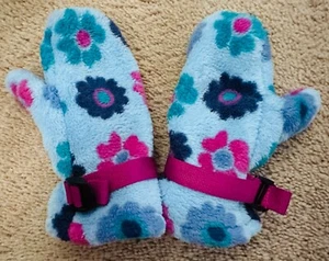 REI Girl's Soft Mittens, Blue, 4T-5T - Picture 1 of 3