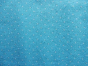 Baumwolljersey mini Punkte weiß auf türkis Jersey  - Bild 1 von 3