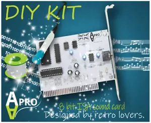 DIY-KIT ADLIB KOMPATIBEL 8 BIT ISA SOUNDKARTE FÜR RETRO-COMPUTER - UK VERKÄUFER - Bild 1 von 6