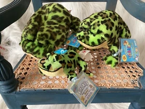 WEBKINZ SET OF 3 BULLFROGS HM114 - REGULAR + LIL KINZ -KLIP— NEW W/ SEALED CODE - Picture 1 of 4