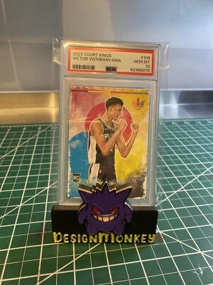 2023-24 Panini Court Kings Victor Wembanyama #106 Rookies Level II RC PSA 10 - Image 1 of 2