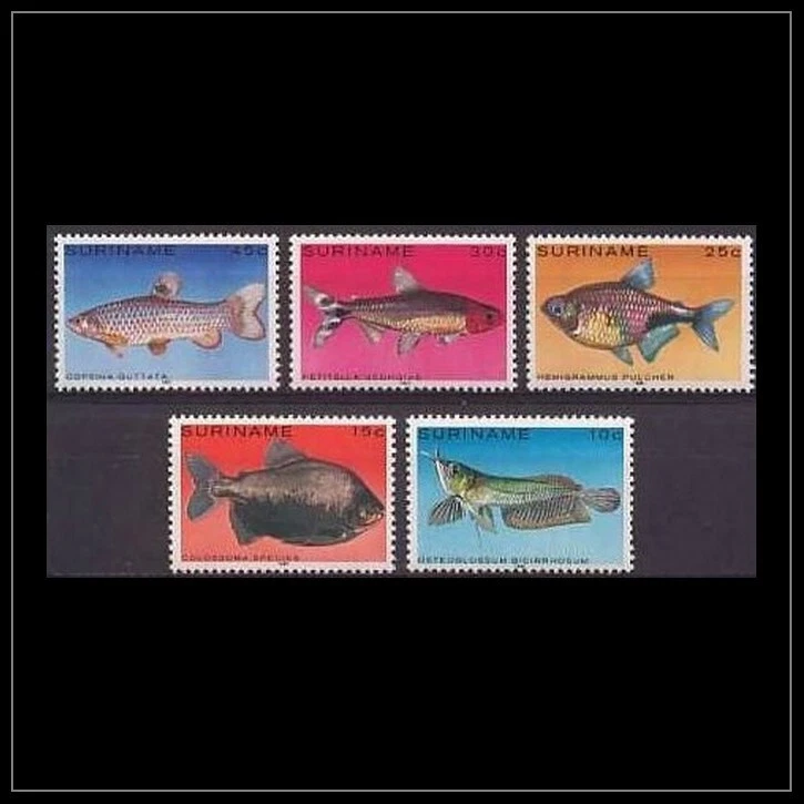 Surinam - Surinam Edición 1980 (216-220) Peces Foto 1 de 1