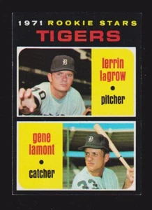 1971 TOPPS #39 TIGRES NOVATO ESTRELLAS Lerrin LaGrow/Gene Lamont EX-COMO NUEVO A - Imagen 1 de 2