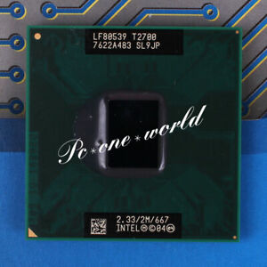Intel Core Duo T2700 2.33 GHz Dual-Core Laptop SL9JP Processor CPU
