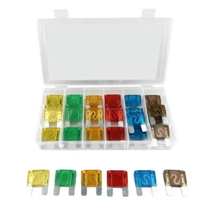 24 Car Van Motorhome Truck Maxi Blade Fuse Assorted Kit 20 30 40 50 60 70 Amps - Picture 1 of 11