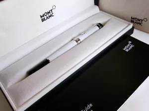 Montblanc Bonheur penna roller bianca e nera MB114832 - Foto 1 di 10
