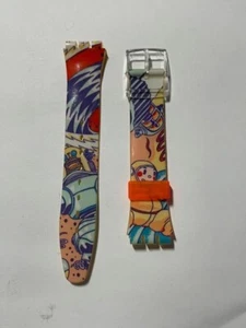 Vintage Swatch Gent Yuri Gagarin GG118 1992 Design Igor Tuveri STRAP ONLY - Picture 1 of 4