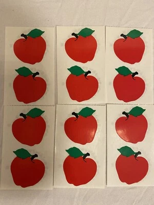 Pegatinas retiradas Mrs Grossman Red Apples 1”x1” vintage 1986 raras 10 mods Foto 1 de 2