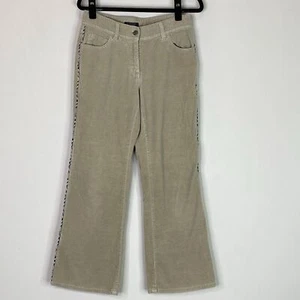 Burberry London Corduroy Bootcut Nova Check Y2K Pant Women's Size 6 - Picture 1 of 11