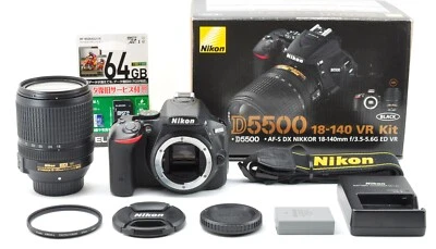 Nikon D5500 AF-S DX 18-140mm VR Zoom Lens Kit [MINT in Box] 24.2MP DSLR Camera - Image 1 of 4