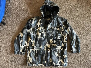 Vintage Leather Camo Camouflage Leather Jacket M. Julian Large *See Description - Picture 1 of 24