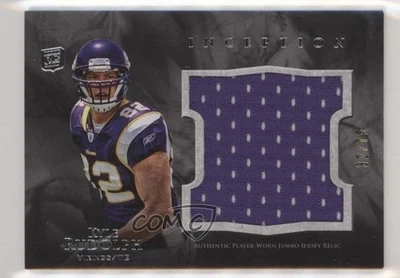2011 Topps Inception Rookie Jumbo Relics Gris/75 Kyle Rudolph #JR-KR RC Foto 1 de 2