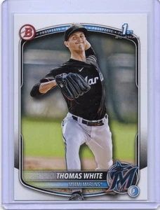2025 Bowman - Prospects Thomas White #BP-69 (RC) Miami Marlins - Picture 1 of 2