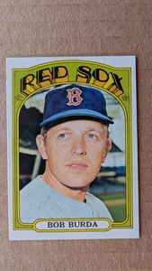 1972 Topps BOB BURDA Card #734 BOSTON RED SOX - Picture 1 of 2
