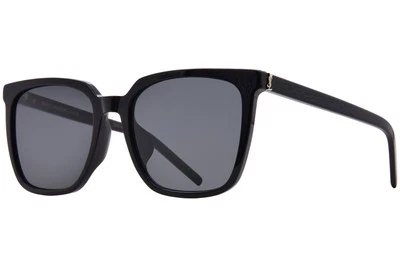 Gafas de sol para mujer Saint Laurent SL M146/K 001 negro/gris oscuro forma cuadrada 56 mm Foto 1 de 4