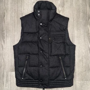 Ralph Lauren Black Label Wool Down Feather Puffer Shooting Vest Coat Rare Polo S - Picture 1 of 8