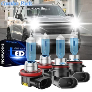 For Chevy Silverado 2500 3500 HD 2007-2021 Front Halogen Headlight Bulbs Kit - Picture 1 of 11