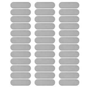 80 Pcs 0.87"x0.28" Phone Dustproof Net Sticker Phone Speaker Cover Silver - Zdjęcie 1 z 7